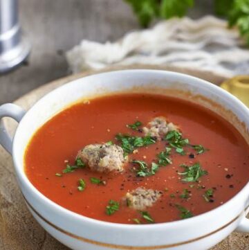 Tomatensoep met balletjes basisrecept