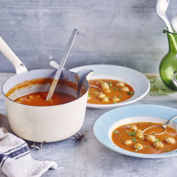 tomatensoep met balletjes