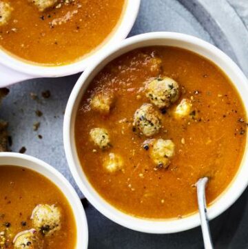 Tomatensoep met parmaballetjes