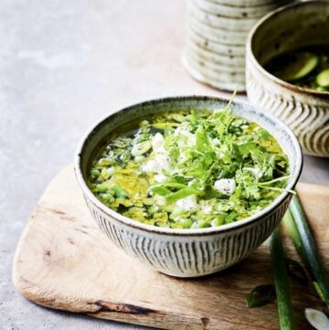 Groene minestrone met feta